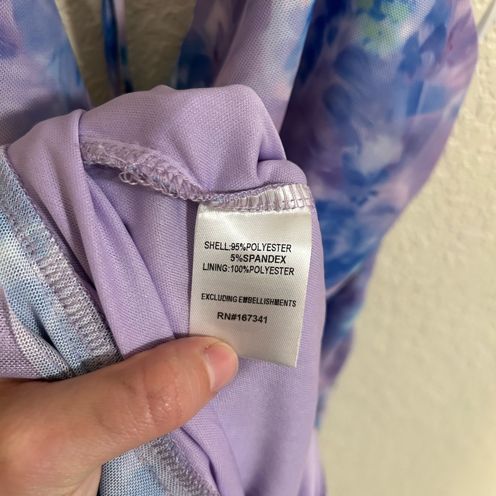 NWT HELLO MOLLY NIGHTS OF BLISS HALTER MIDI DRESS PURPLE - Size M US 6 - Picture 12 of 12